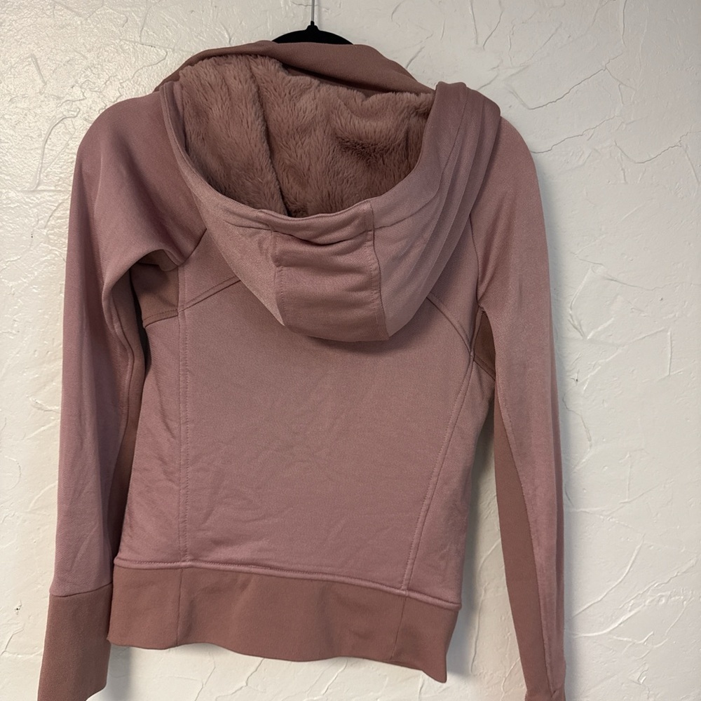 Athleta Dusty Pink Full-Zip Hoodie - Picture 3 of 4